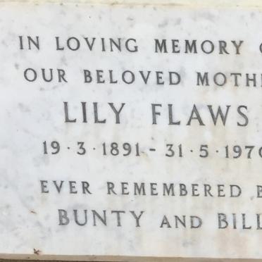 FLAWS Lily 1891-1970