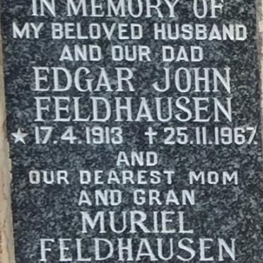 FELDHAUSEN Edgar John 1913-1967 &amp; Muriel 1914-1987