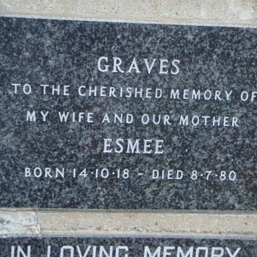 GRAVES Esmee 1918-1980
