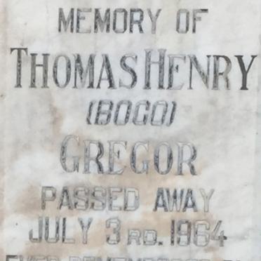 GREGOR Thomas Henry -1964