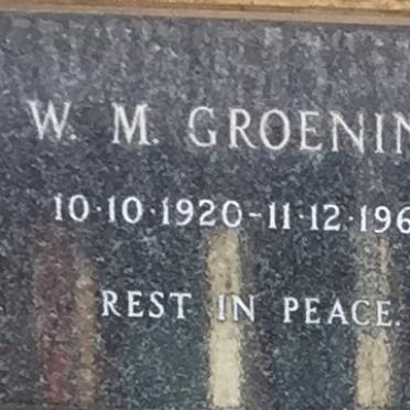 GROENINK W.M. 1920-1969