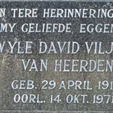HEERDEN David Viljoen, van 1912-1971