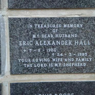 HALL Eric Alexander 1920-1985