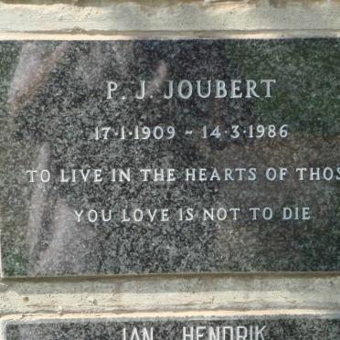 JOUBERT P.J. 1909-1986