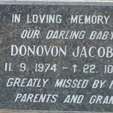 JACOBIE Donovon 1974-1975