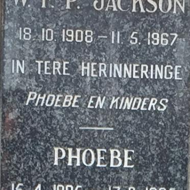 JACKSON W.F.P. 1908-1967 &amp; Phoebe 1905-1985