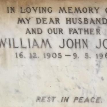 JONES William John 1905-1965