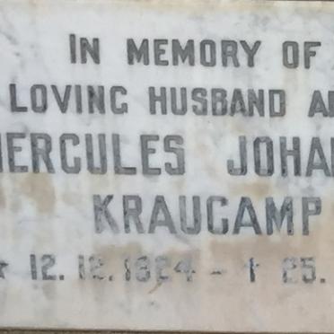 KRAUCAMP Hercules Johannes 1924-1968