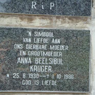 KRUGER Anna Beelsibul 1930-1986