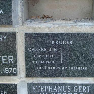 KRÜGER Casper J.H. 1921-1980