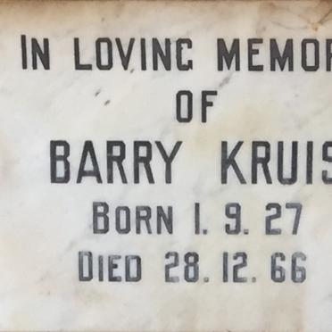 KRUIS Barry 1927-1966