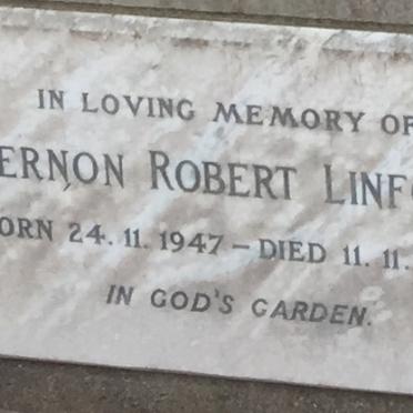 LINFORD Vernon Robert 1947-1962