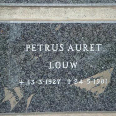 LOUW Petrus Auret 1927-1981