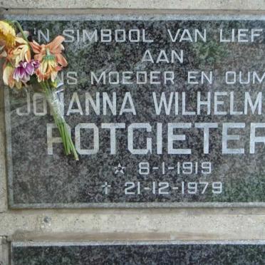 POTGIETER Johanna Wilhelmina 1919-1979
