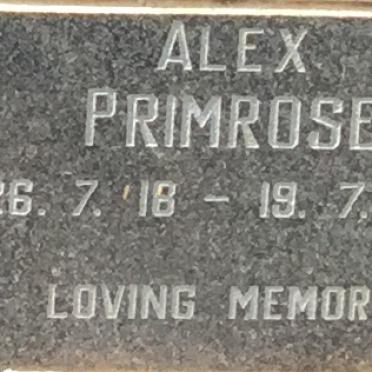 PRIMROSE Alex 1918-1987