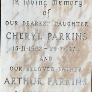 PARKINS Arthur 1893-1974 :: PARKINS Cheryl 1952-1973