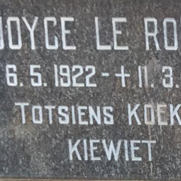 ROUX Joyce, le 1922-1967