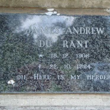 RANT James Andrew, du 1906-1964