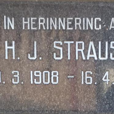 STRAUSS H.J. 1908-1966