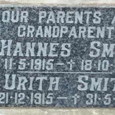 SMIT Hannes 1915-1975 &amp; Urith 1915-1991