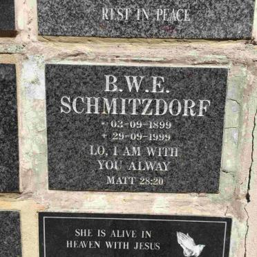 SCHMITZDORF B.W.E. 1899-1999