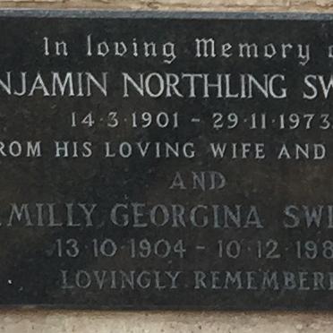 SWEMMER Benjamin Northling 1901-1973 &amp; Emilly Georgina 1904-1986