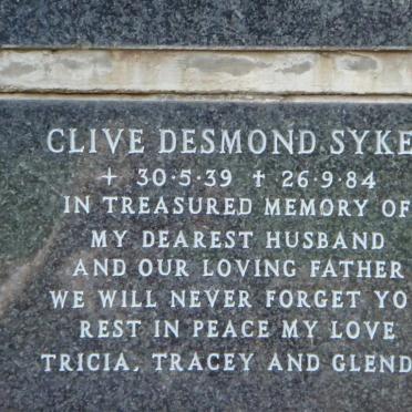 SYKES Clive Desmond 1939-1984