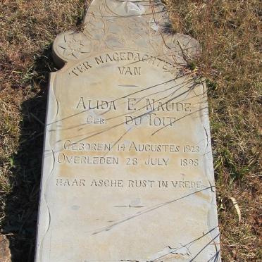 NAUDE Alida E. nee DU TOIT 1823-1898