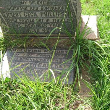 PHILLIPSON Ernest Cecil -1918 &amp; CAULKETT Elizabeth formerly PHILLIPSON -1927