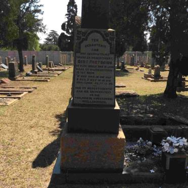 PRETORIUS Christian Jacobus 1907-1927 :: PRETORIUS Gert Jacobus 1915-1938