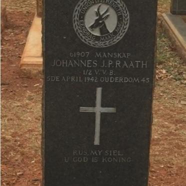 RAATH Johannes J.P. -1942