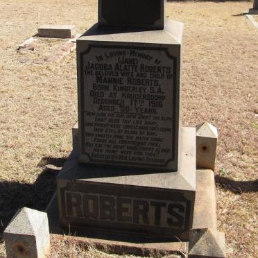ROBERTS Jacoba Alatte -1916 :: ROBERTS ?