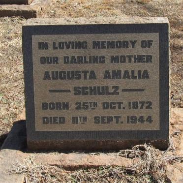 SCHULZ Augusta Amalia 1872-1944