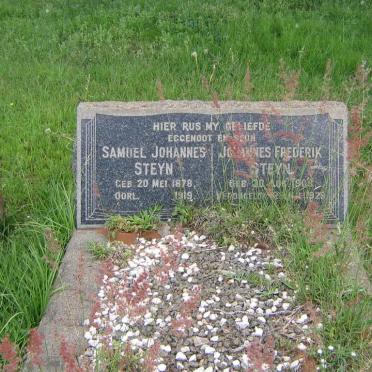 STEYN Samuel Johannes 1878-1919 :: STEYN  Johannes Frederik 1908-1929