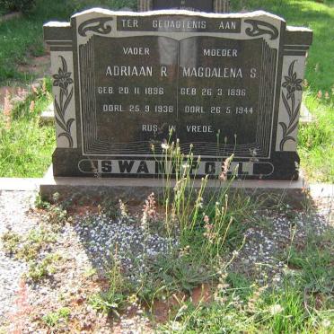 SWANEPOEL Adriaan R. 1896-1938 &amp; Magdalena S. 1896-1944