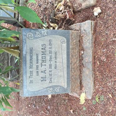 THOMAS M.A. 1881-1949