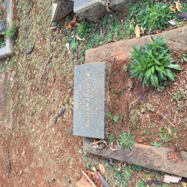 VENTER Martha M.J.P. 1929-1947