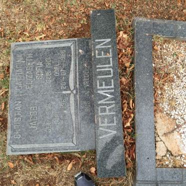 VERMEULEN Christian Jacob 1898-1936 &amp; Catharina Elizabeth Sophia 1901-1986