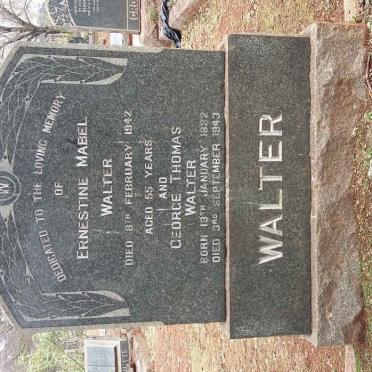 WALTER George Thomas 1882-1943 &amp; Ernestine Mabel -1942