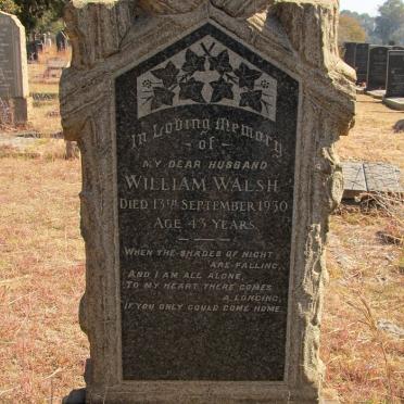 WALSH William -1930