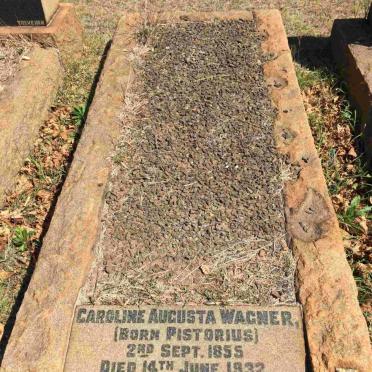 WAGNER Caroline Augusta nee PISTORIUS 1855-1932