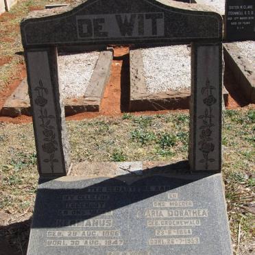WIT Hermanus, de 18?6-1947 &amp; Maria Dorathea GROENEWALD 1864-1953