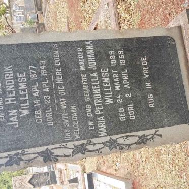 WILLEMSE Jan Hendrik 1877-1943 &amp; Maria Petronella Johanna 1889-1959