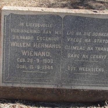 WIENAND Willem Hermanus 1909-1944