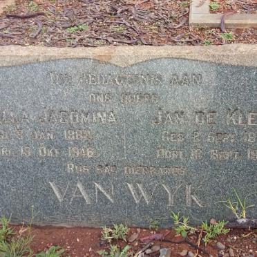 WYK Jan De Klerk, van 1873-1952 &amp; Isabella Jacomina 1882-1946