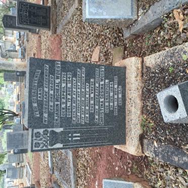 WOEST Benjamin Micheal 1875-1943 &amp; Christina Gesina SWANEPOEL 1884-1958