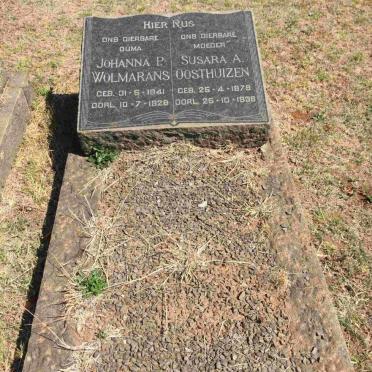 WOLMARANS Johanna P. 1841-1928 :: OOSTHUIZEN Susara A. 1879-1936