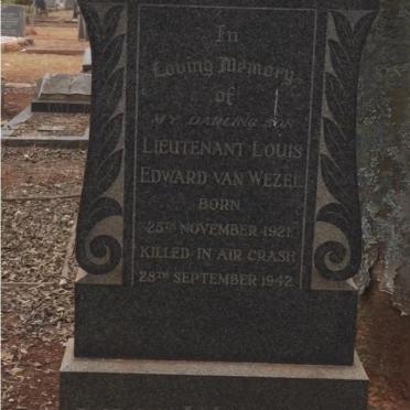 WEZEL Louis Edward, van 1921-1942