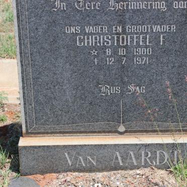 AARDT Christoffel F., van 1900-1971