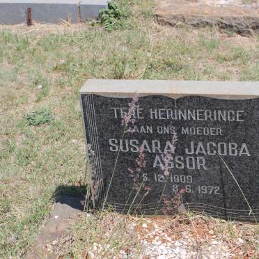 ASSOR Susara Jacoba 1909-1972